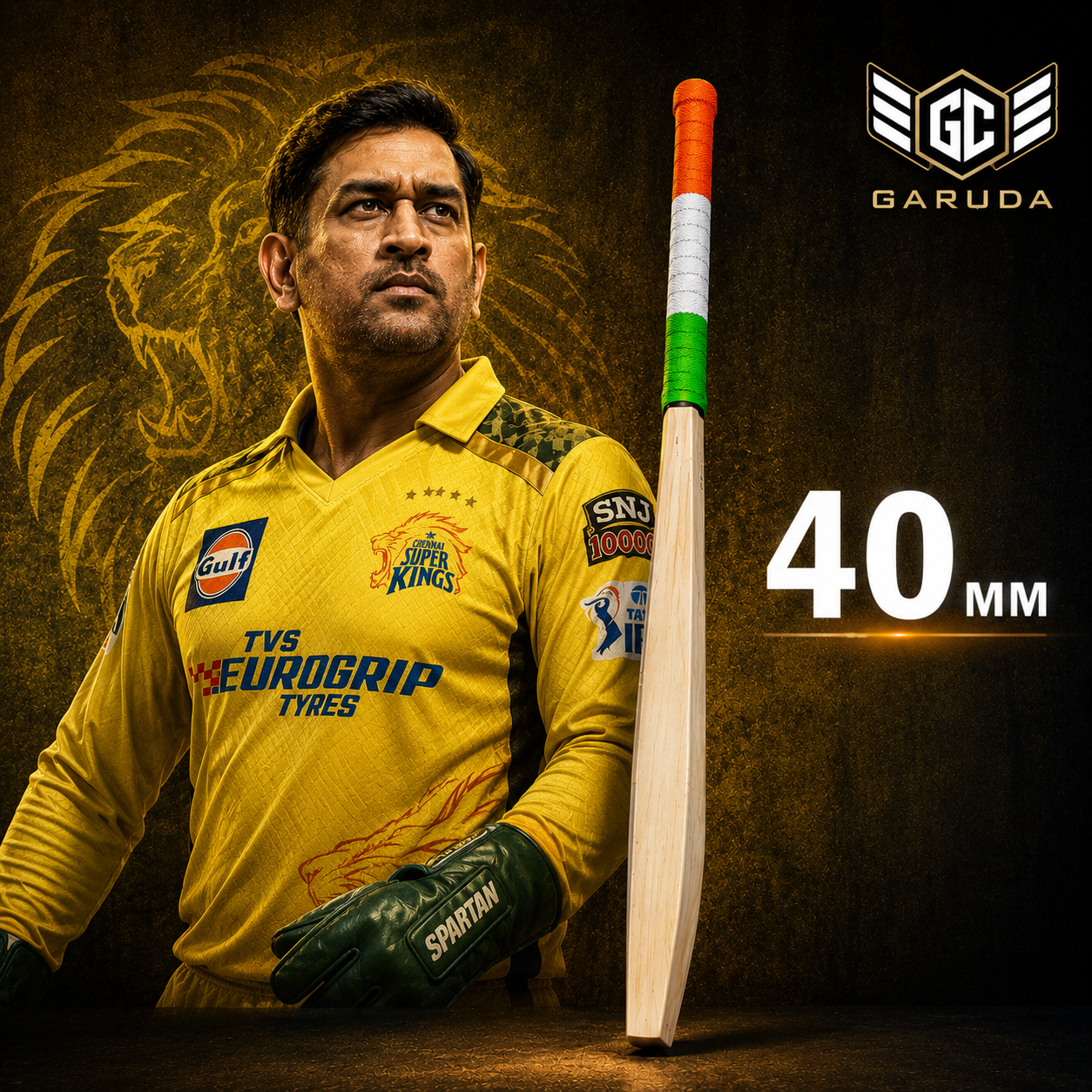Rohit custom bat 40 mm reference